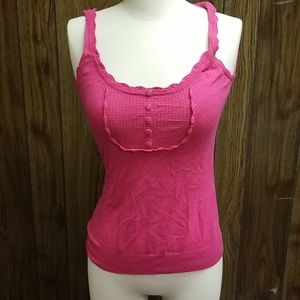 🚩4/$14🚩Hot pink pointelle knit tank